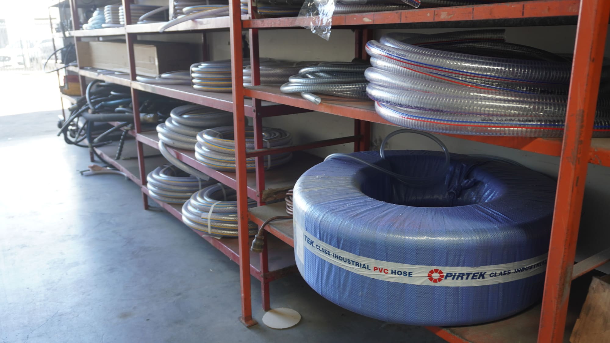 Industrial hose stock at Pirtek Townsville
