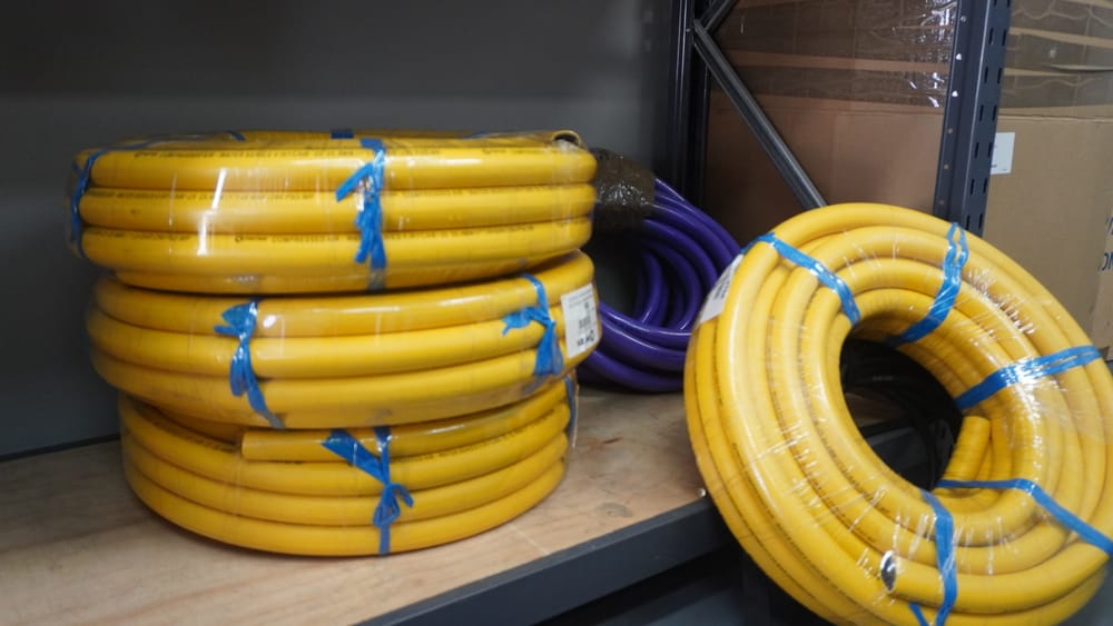 Coils of Pirtek hydraulic hose in stock at Pirtek Townsville