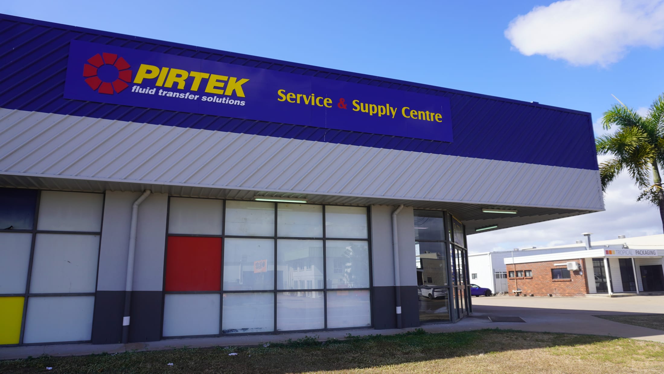 Pirtek Townsville Service & Supply Centre shopfront on Pilkington Street, Garbutt